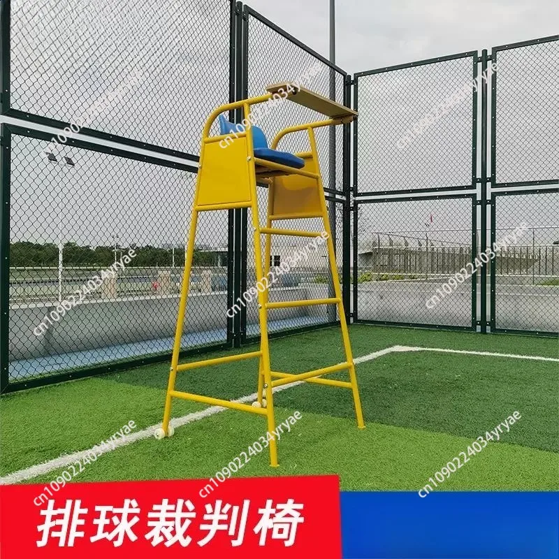 Tennis Court Referee Chair Steel Structure Referee Chair Standard Seat Rear Wheel Mobile CB0301
