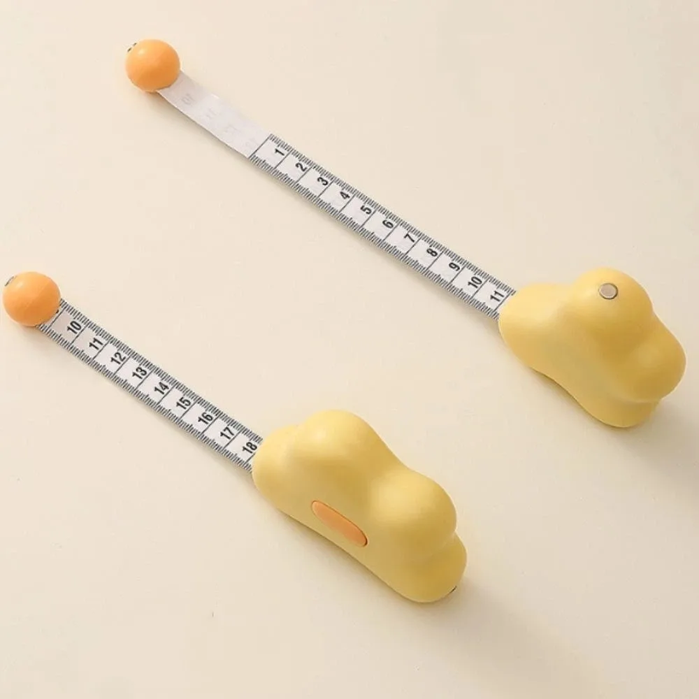 Magnetic Design Soft Body Tape Measure Dual-Scale Markings One-Button Auto-Shrink Magnetic Tape Measure Compact And Lightweight