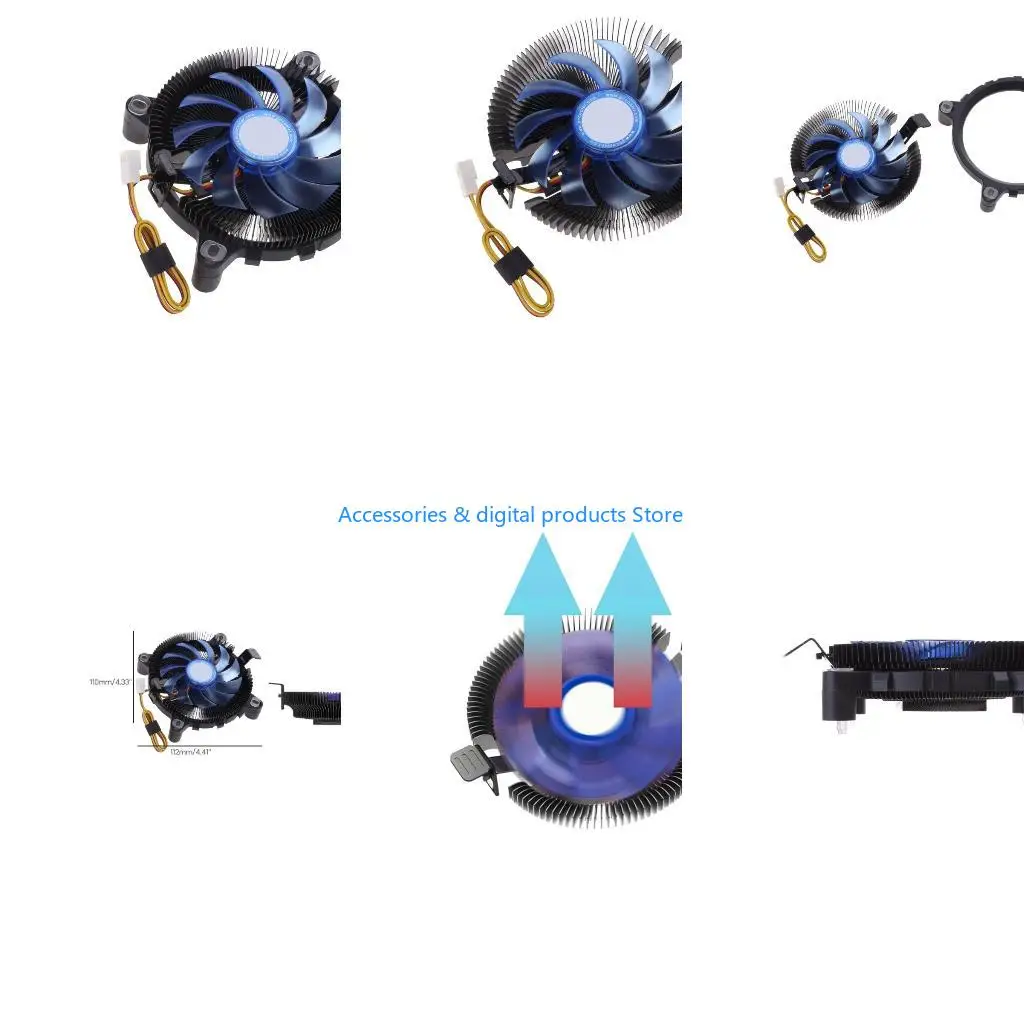 77JD 28mm E86 CPU Cooling Low Profile Cooling Fan PWM High Air Pressure Low Noise PWM Cooling Fan CPU Cooling For
