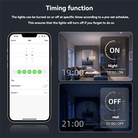 Remote Controlled US Wall Touch Light Dimmer Switch By Tuya Smart, Zigbee Technology, Compatible For Alexa & Google Home