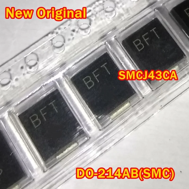 10Pcs to 500Pcs New Original Smcj43Ca Do-214Ab(Smc) Marking Code:Bft Transient Voltage Suppressors