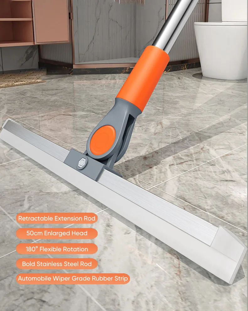 Floor Scrub Brush Window Squeegee Water Scraper Bathroom Magic Broom Water Removal Wiper Mop Tub Tile Cleaning Tools