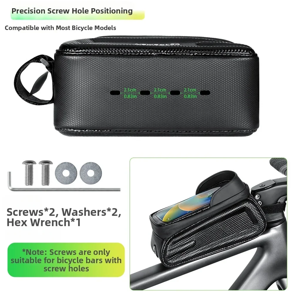 

Водонепроницаемая сумка-рюкзак для велосипедной рамы с жестким корпусом для хранения мобильных телефонов, органайзер, аксессуары для велоспорта