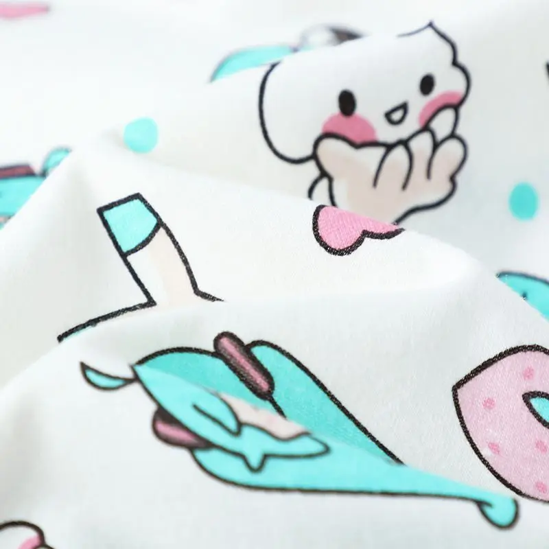 2Pcs Kawaii Anime Hatsune Miku Girs Pajamas Set Sleepwear Cartoon Print Lapel Leisure Loose Long Pants Home Pajama Gift for Fans view 5