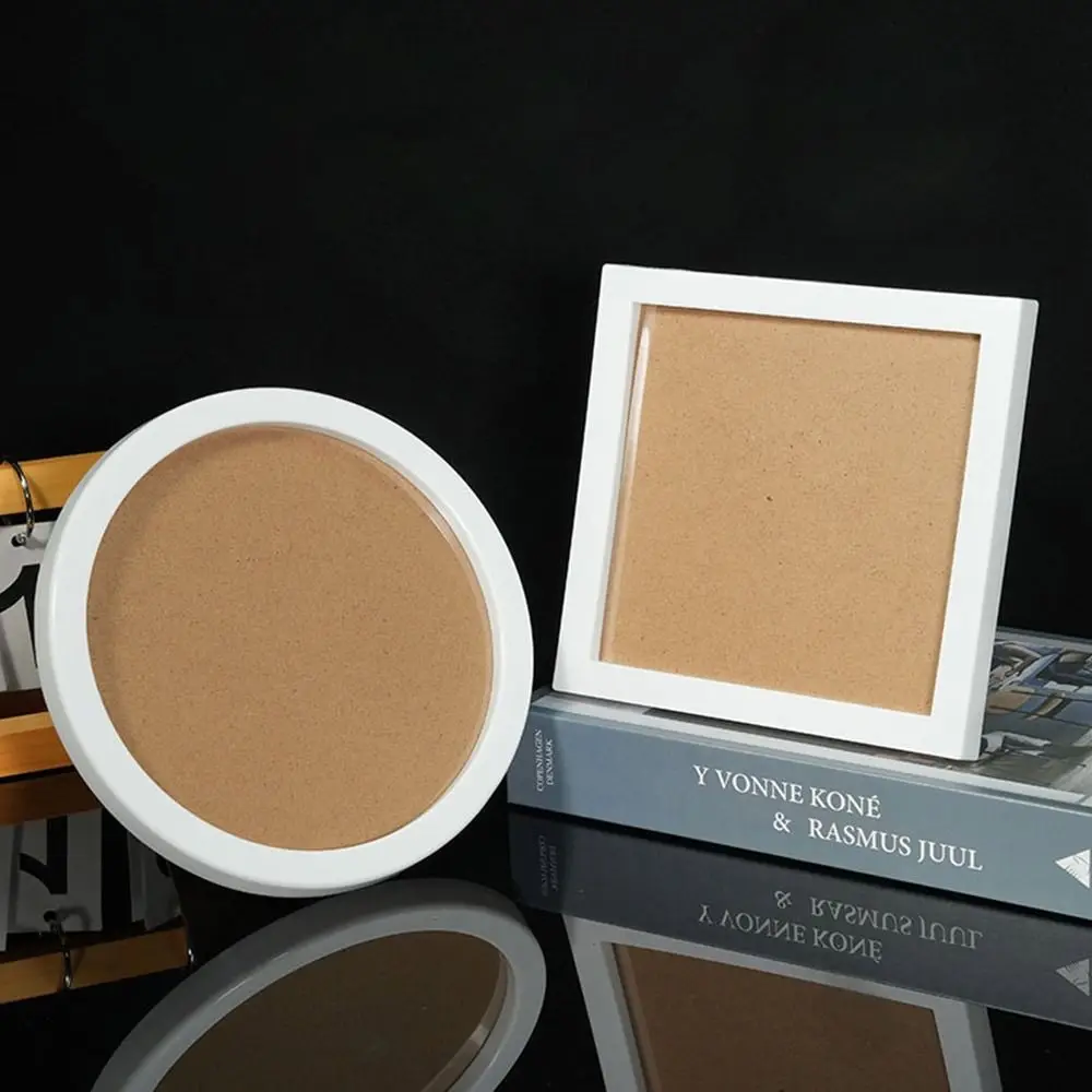 Shooting Photo Props PVC Round Square Picture Photo Frame DIY With Stand Nail Art Jewelry Decoration Mounting Frame