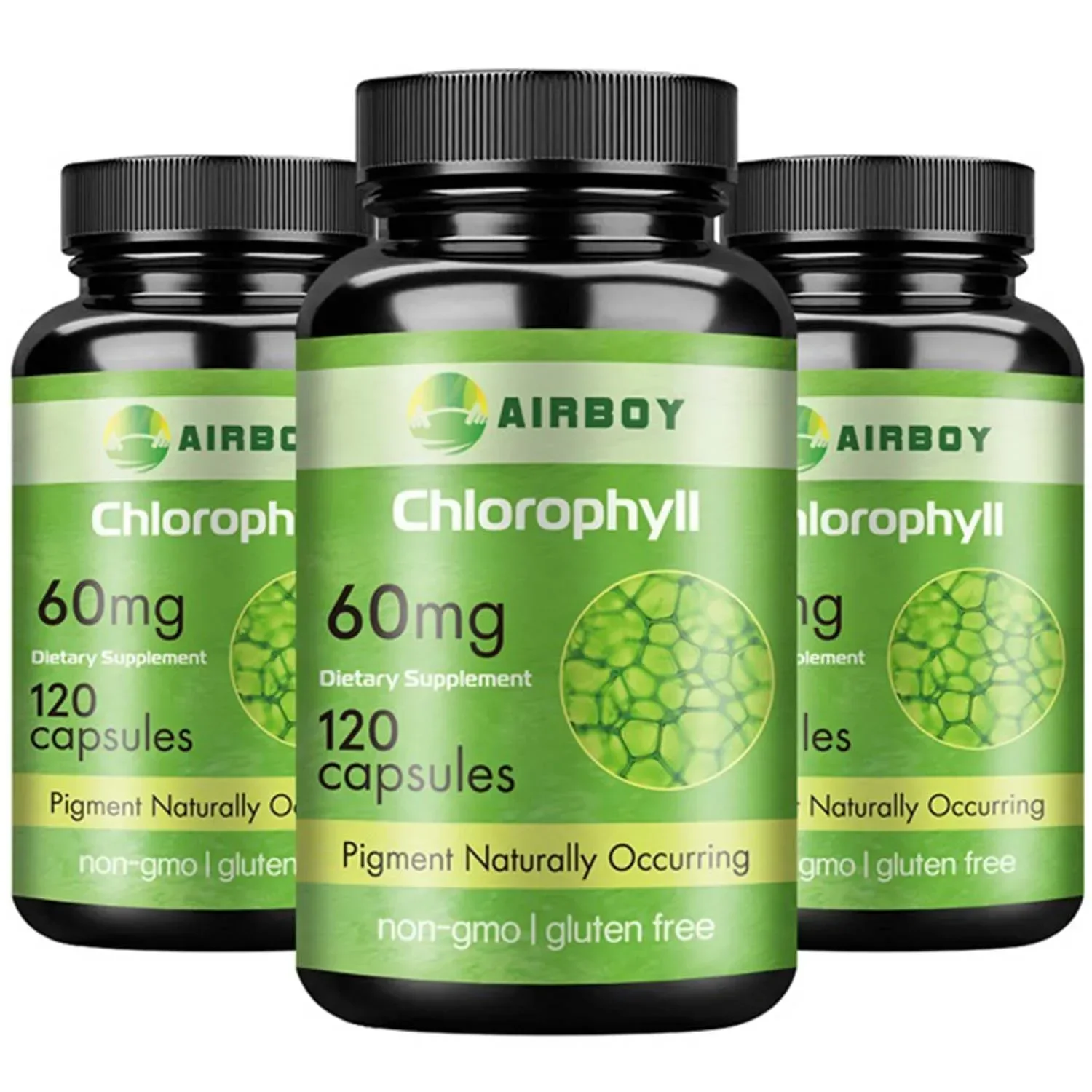 

Chlorophyll Capsules - Enhances Immunity, Relieves Eye Fatigue, Enhances Energy, Promotes Internal Cleanliness, and Deodorizes S