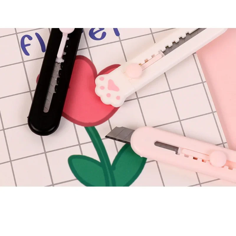 Bonita Papelería Kawaii Con Forma Pata Gato, Mini Bolsillo Plegable, Letras