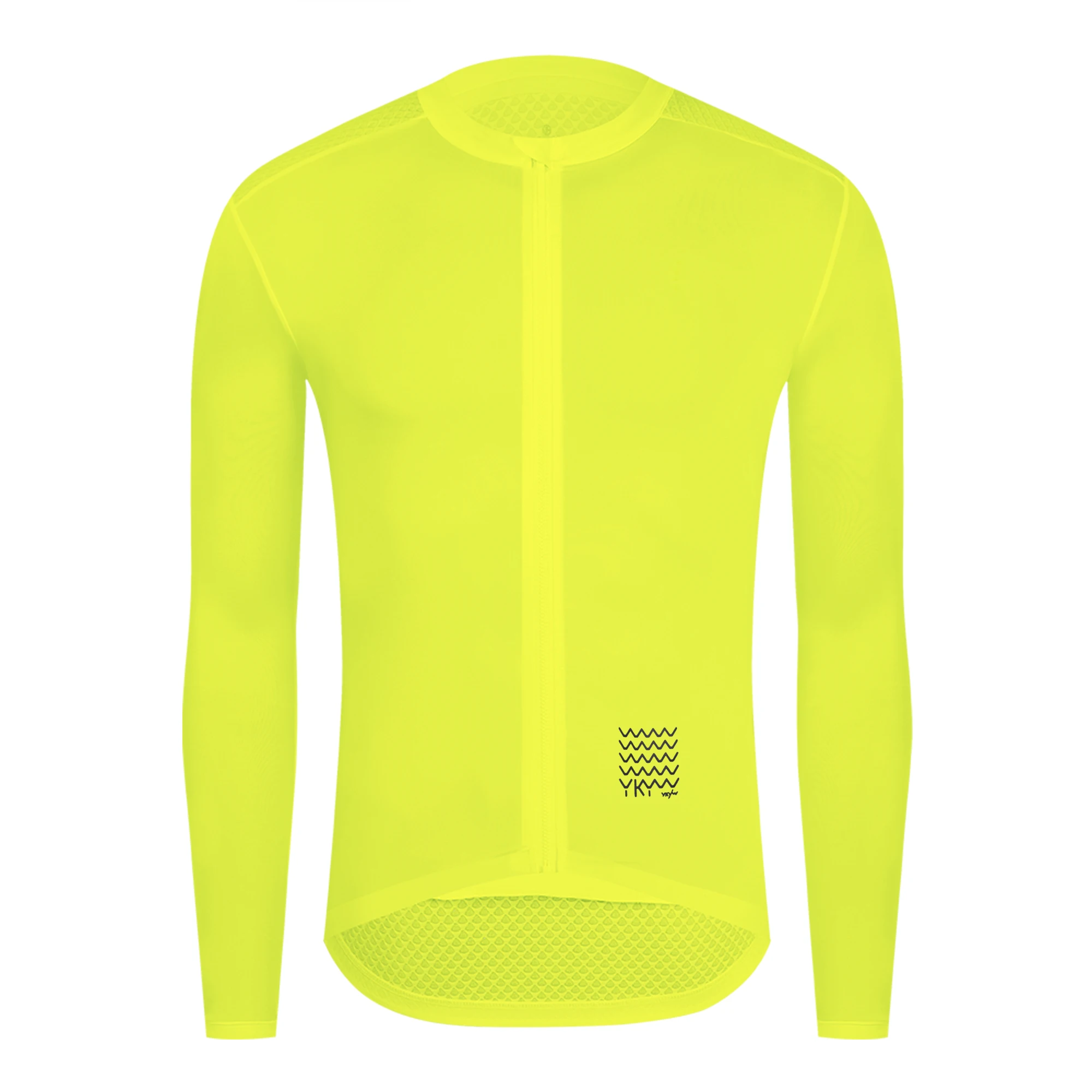 YKYWBIKE Herren-Radtrikot, langärmelig, leicht, Pro Team, schweißhemmend, atmungsaktiv, Rennrad-Trikot, Fahrradshirt – Detail 28