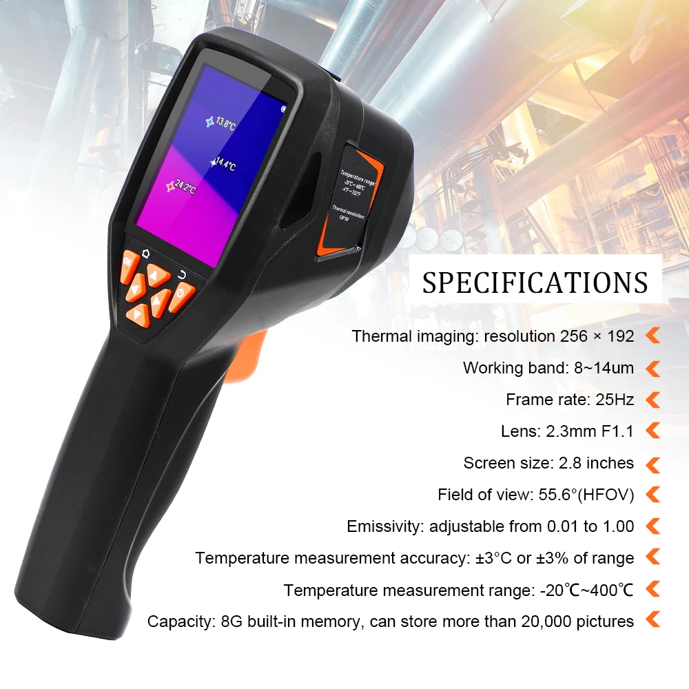 RuoShui 320B Infrared Thermal Imager Digital Camera Circuit Industrial Thermometer Floor Heating Tube Handheld Hunt Detector