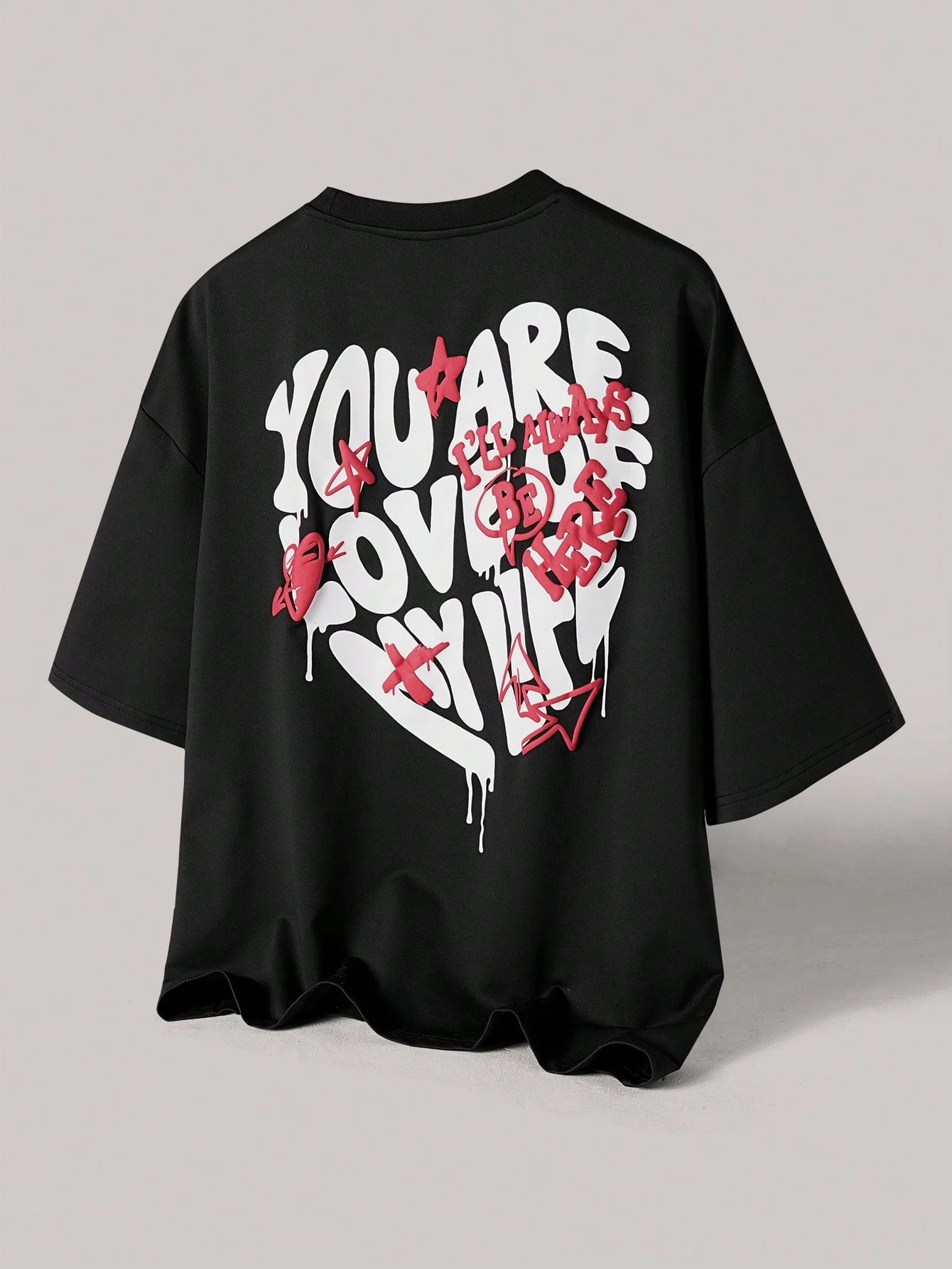 2026 Vintage Hip‑Hop Street T‑Shirt Kids Adults Y2K Aesthetic Broken Heart Print Oversized Short Sleeve Casual Hip‑Hop Tee