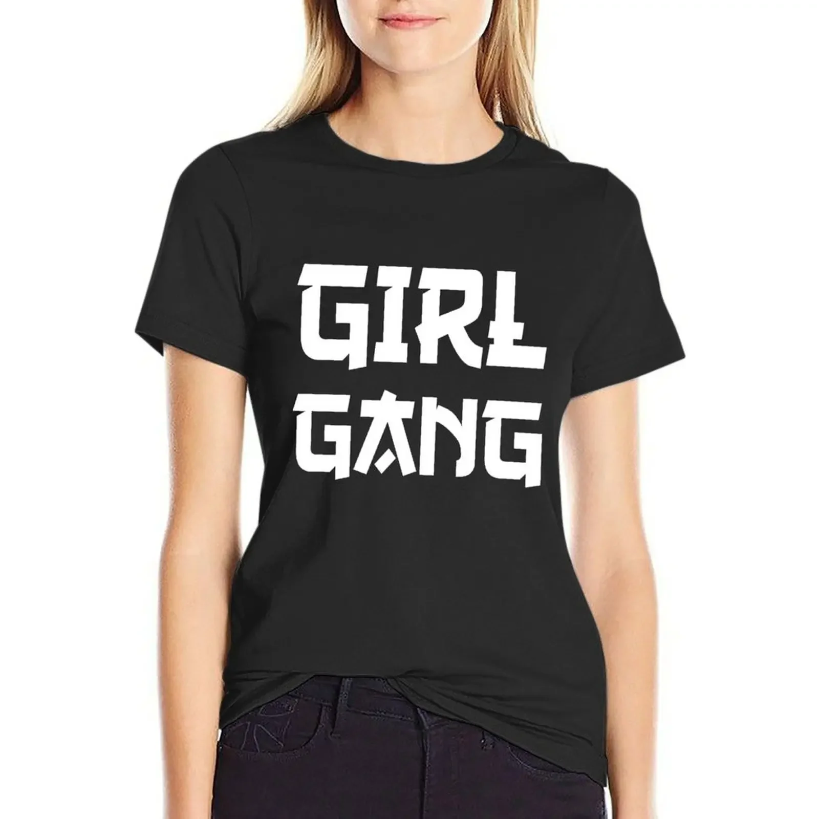 

Girl Gang T-Shirt plus size tops shirts graphic tees customs design your own cropped t shirts for Women