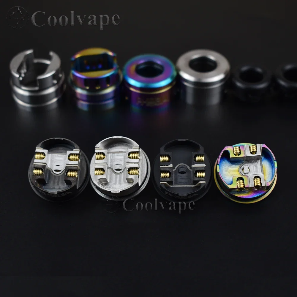 Wolfcoolvape Phobia V2 RDA 24mm 316SS E-Cigarette Atomizer Dripping Tank with Squonk BF Pin RDA Vape
