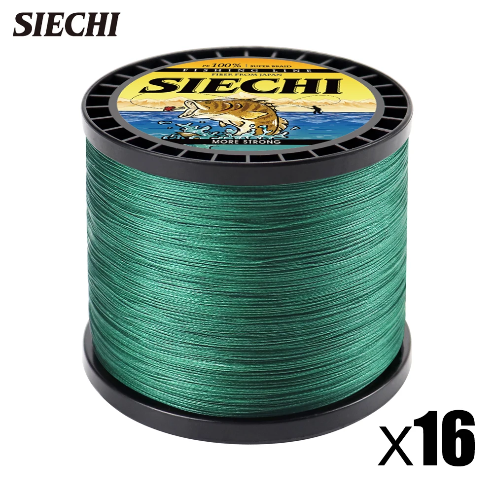 

SIECHI X16 Strong 300M 500M 1000M 16-прядная плетеная полиэтиленовая плетеная леска Multifilament 30LB 40LB 50LB 60LB 80LB 95LB 110LB