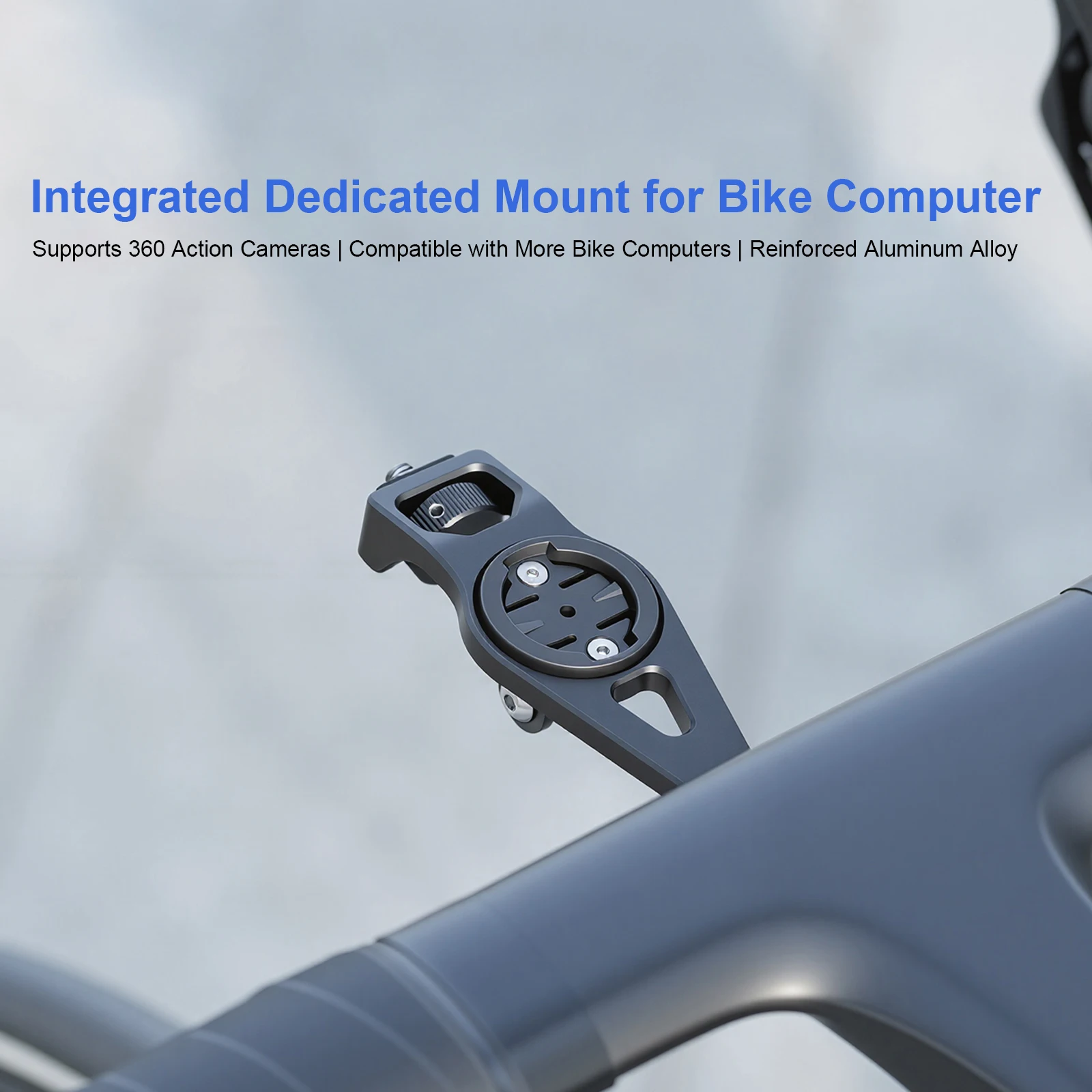 

Bike Computer Mount Aluminium Alloy Universal Handlebar Holder Support 360 Camera Adjustable Angle for Mountain & Road Bikes