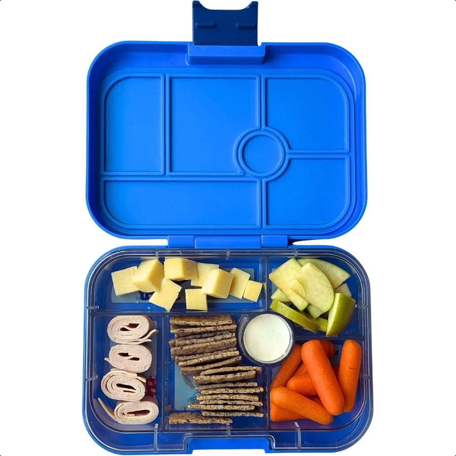 

Original Leakproof Bento Lunch Box for 6Compartment Tray BPAFree EasyClean Compact Lunchbox for Toddlers to Age 8 Ideal for Sch