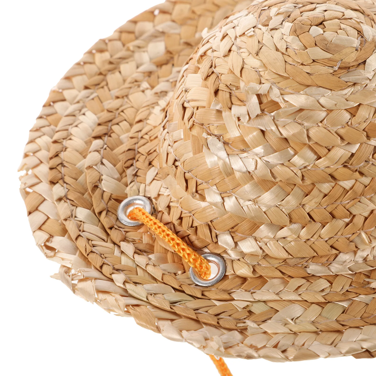 

Pet Sun Hat Brim Dog Cat Headgear Bucket Hats for Dogs Protection Straw Adjustable Elastic Fits Cats Small Beach Garden