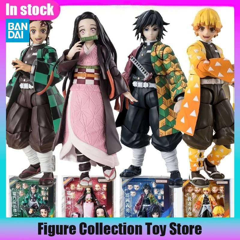 

Bandai Original S.H.Figuarts Demon Slayer Kamado Tanjirou Kamado Nezuko Agatsuma Zenitsu Action Figure Toys for Boys Girls Gift
