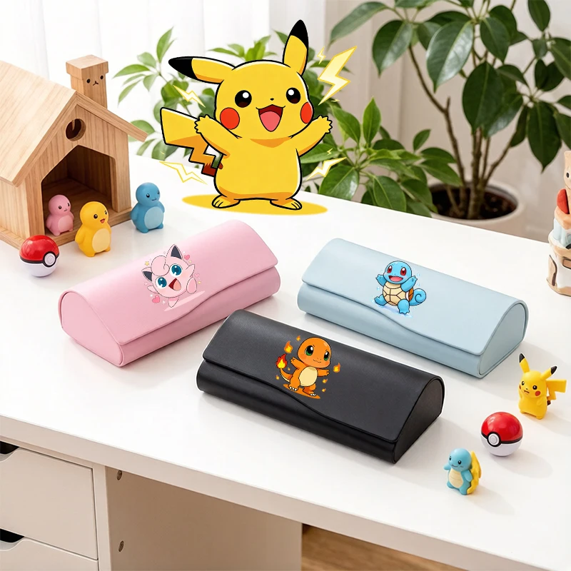 

Pokemons Cute Glasses Case Portable Sun Eye Box for Anime Game Cartoon Boys Girl Anti-pressure Eye Glasses Spectacle Casees Gift