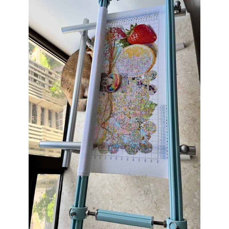 Aluminum alloy cross stitch embroidery special shelf ratchet cloth stretch universal bracket