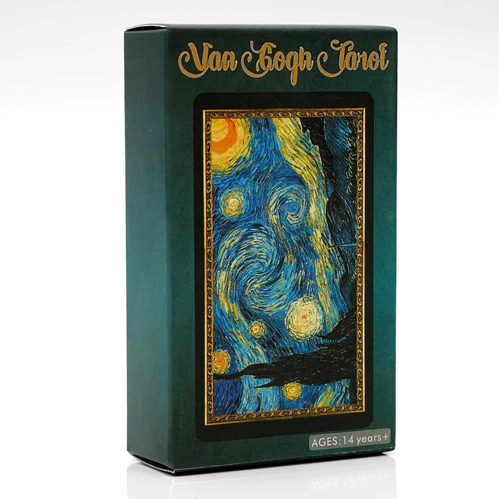 Neue Van-Gogh-Tarotkarten, ein 78-Karten-Deck, hochwertige englische Version, Wahrsagerei-Wahrsagerei-Deck