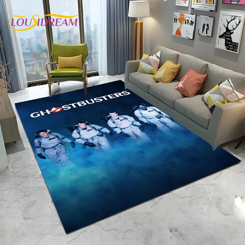 Horror Movie G-Ghostbusters Cartoon Carpet Rug for Home Living Room Bedroom Sofa Doormat Decor,Kid Area Rug Non-slip Floor Mat