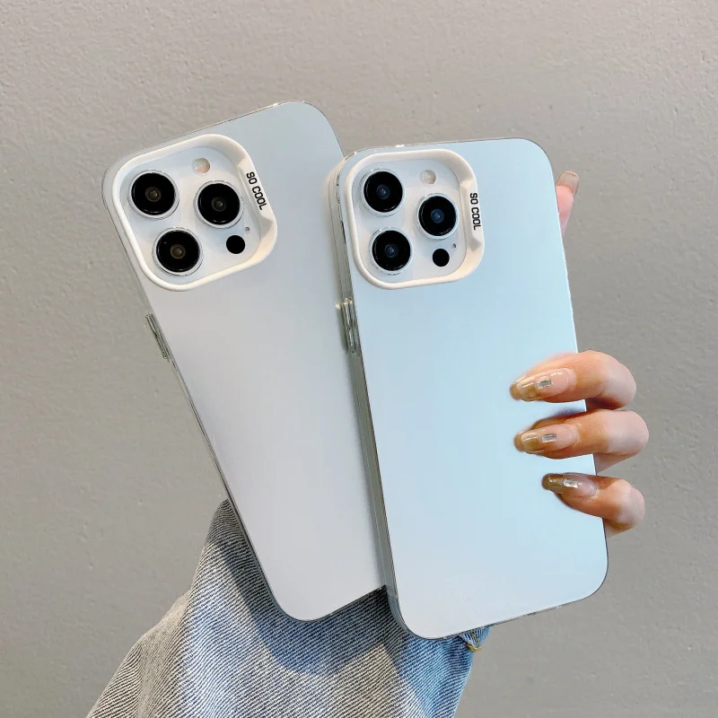 애플 17 프로 맥스 폰 케이스에 적합한 낙하 방지 IMD 컬러 실버, 충격 방지 무광 아이폰 16 보호 케이스