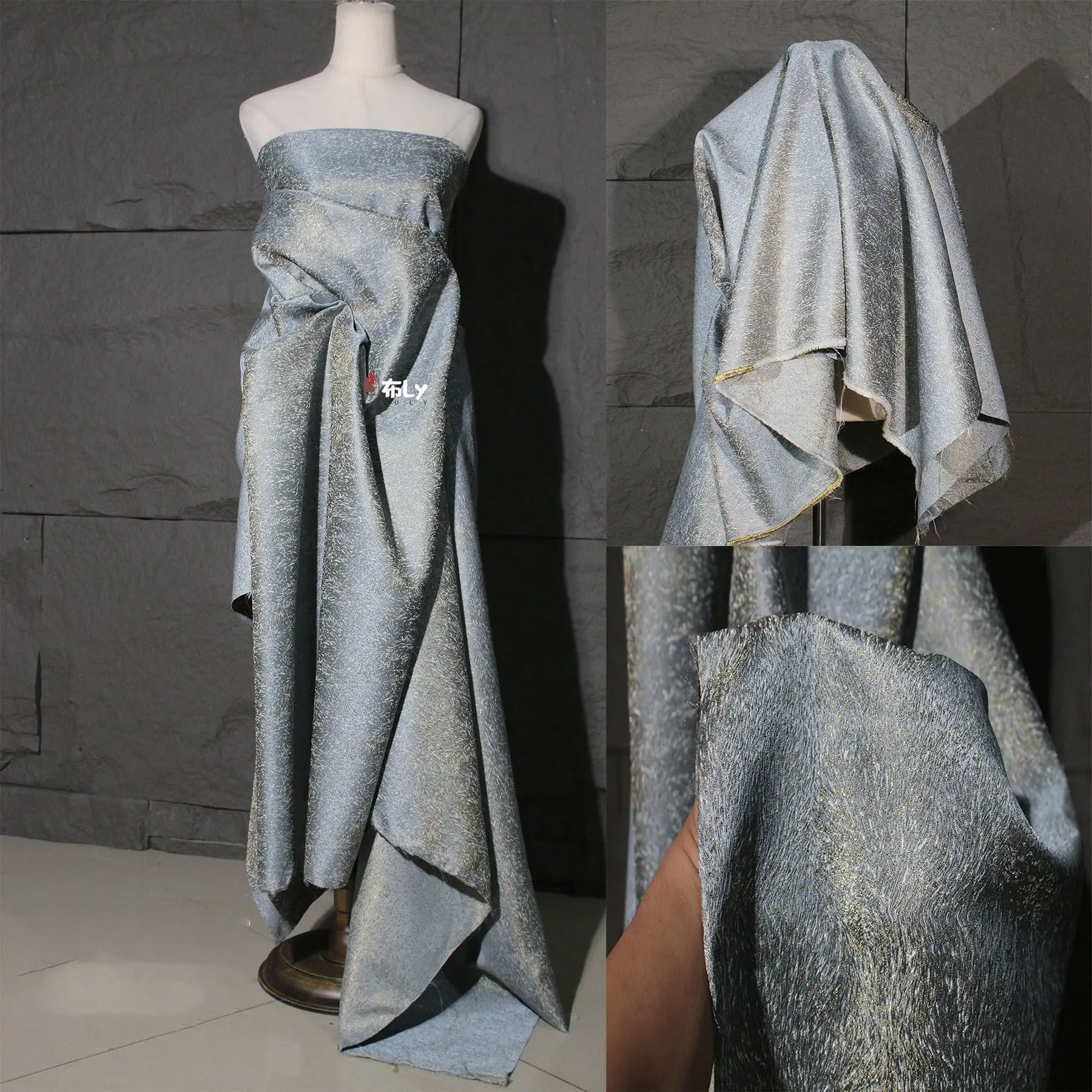 luxury-gray-starry-dark-oil-painting-jacquard-double-sided-thick-fabric-for-windbreaker-pants-designer-cloth