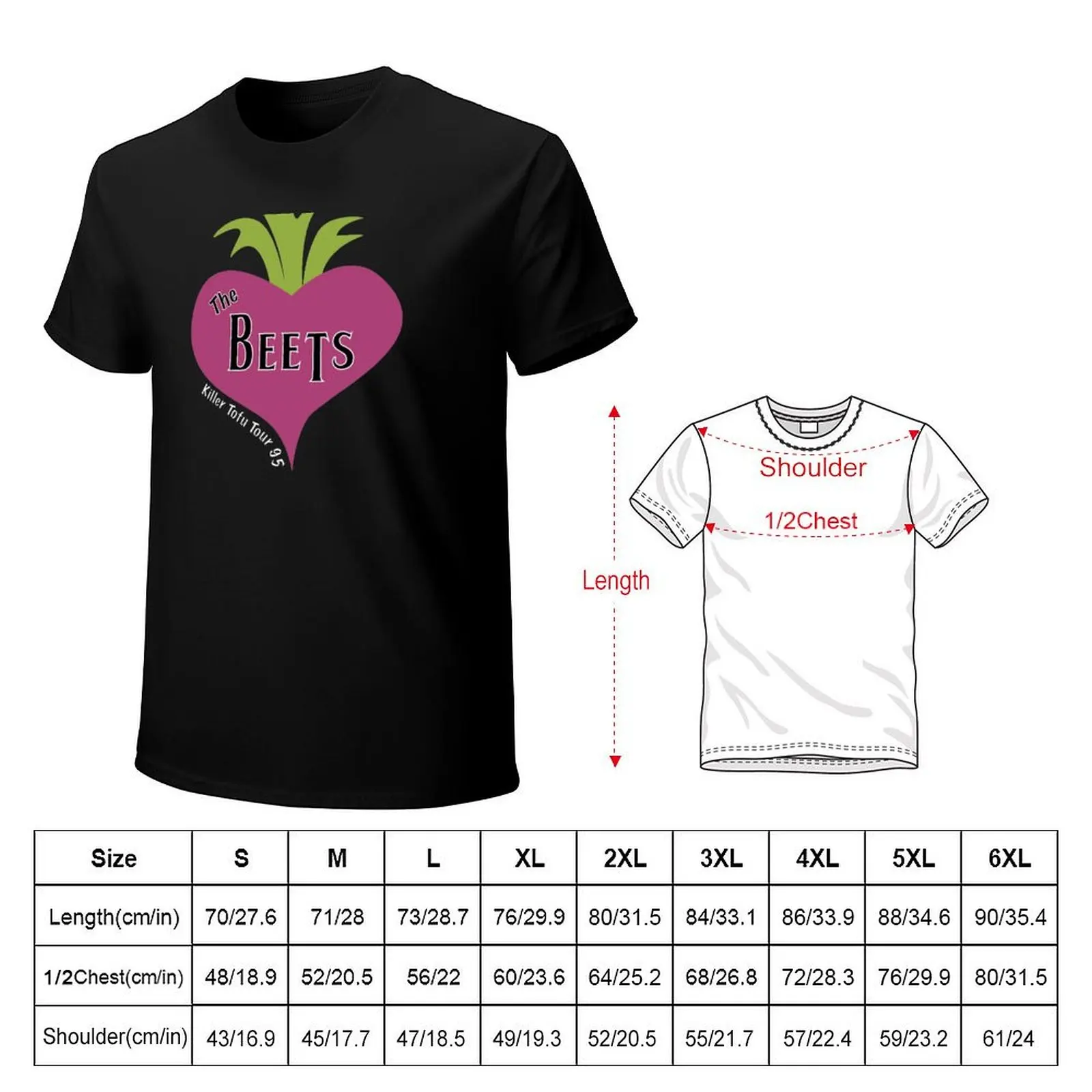 The Beets - Killer Tofu Tour '95 T-Shirt Running Gym Short Sleeve Sports Tee