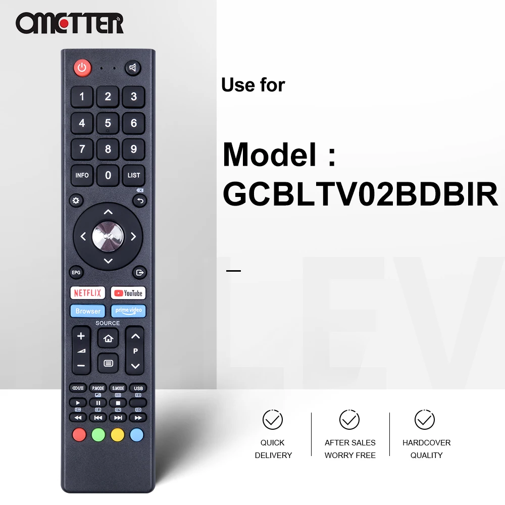 New GCBLTV02BDBIR  For ChangHong TV Remote Control For CHIQ L32H7N L40H7N L43H7N L50H7N L55H7N GCBL-TV02BDBIR Smart