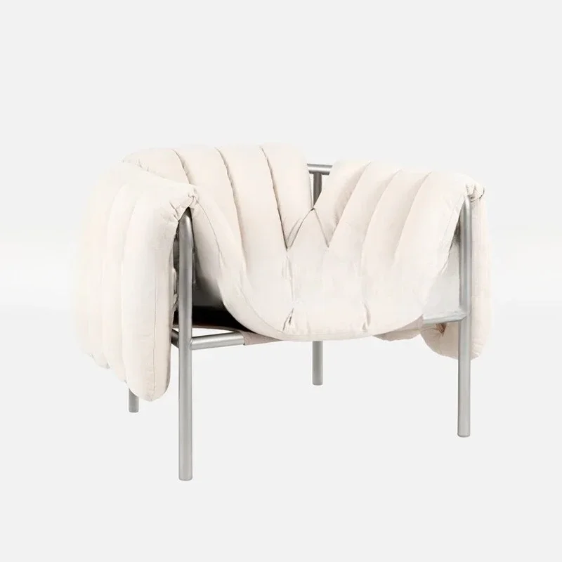 

New Italian style, minimalist puff chair, light luxury single sofa chair