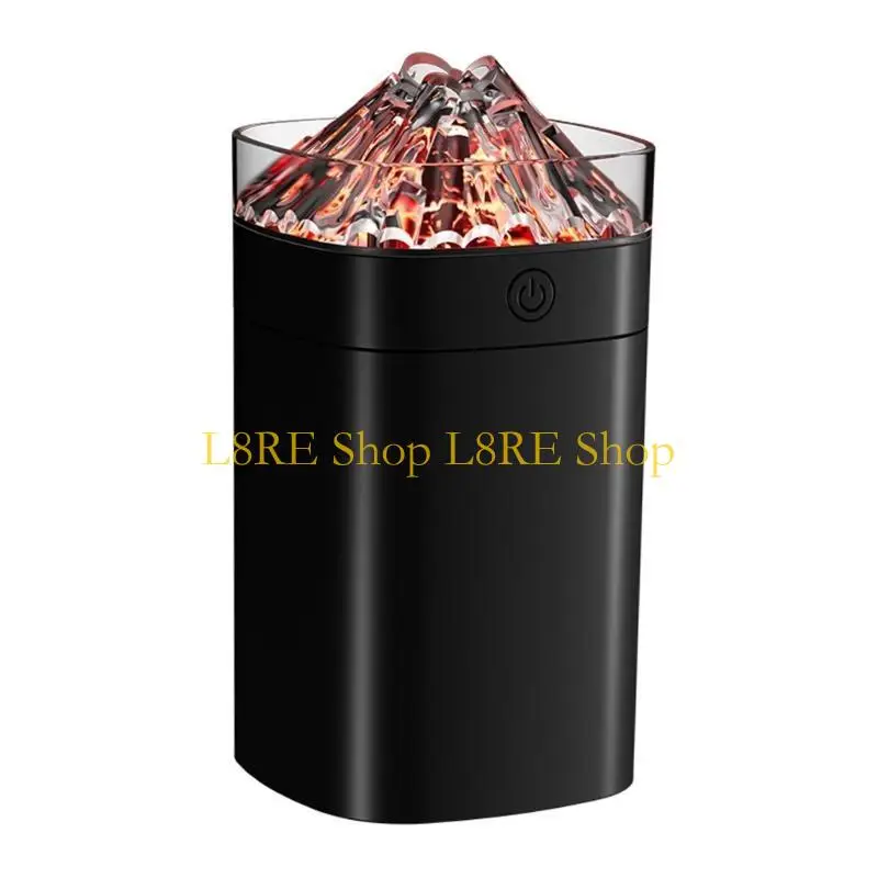 L8RE Portable Mini Volcano Humidifier 300ml Small Humidifier Cooling Mist Desktop Humidifier for Baby Bedroom Travel Office