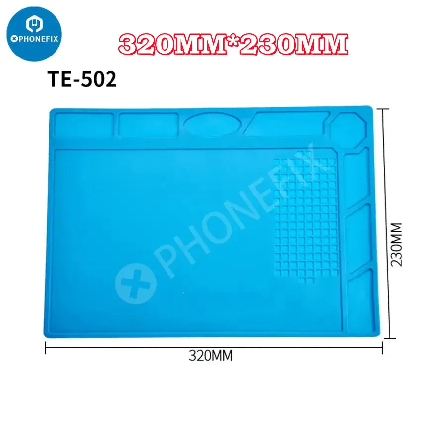 Silicone Soldering Pad Desk Platform Mat for Hot Air Rework Station Weld Platform Phone PC Repair Magnetic Heat Insulation Pad