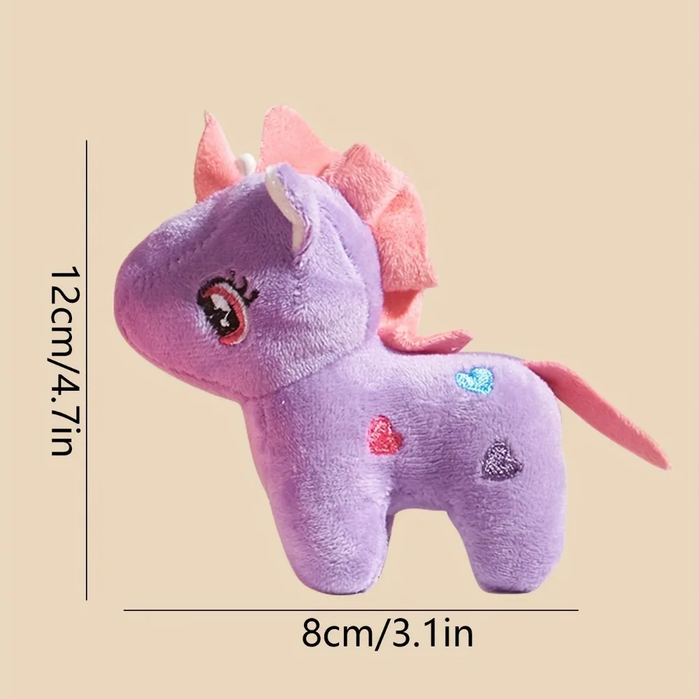 Soft Plush Unicorn Stuffed Animals Unicorn Party Favor Toys Keychain Pendant for Goodie Bag Kid Girl Birthday Game Prizes Gift