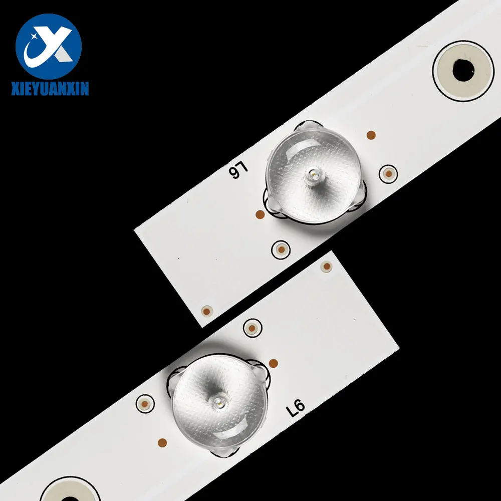 8 шт./компл., 39 дюймов, 382 мм, светодиодная лента для подсветки для TCL 39 дюймов, 6 светодиодов 39F3300,PH39F33D8G, E 312177   L39S85,MGS3910P/n,L39F2370B 39F2370-6EA