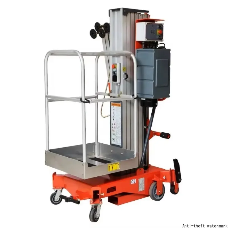 

2026 Hot SellingElectric Aluminum Alloy Telescopic Lift Vertical Lift Platform Aerial Work Platform Lift