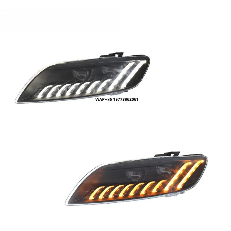 

1 Unit for 06-15 Q7 Headlight Assembly Modification, Led Headlights, Old/new Daytime Running Light Lens