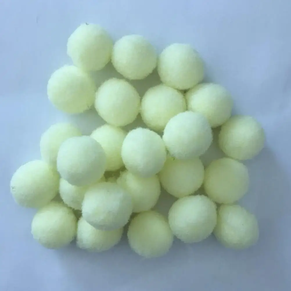 

100 Pcs Aromatherapy Beads Colorful Pompons Cotton Ball Necklace Mixed Diffuser DIY Craft Kids Project Home Car Scent Decor