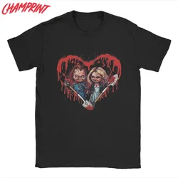 Bride Of Chucky T Shirt Men's Cotton Crazy T-Shirts Round Collar Tees Short Sleeve Clothing Classic