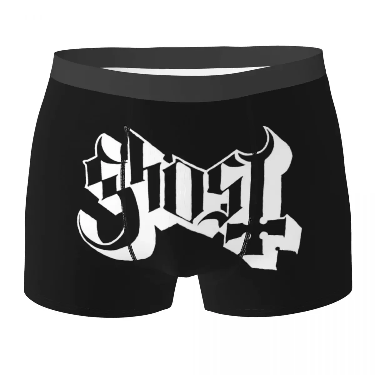 Boxer Underpants Shorts Rock Band Ghost BC Panties Men's Ventilate Underwear for Homme Man Boyfriend Gifts