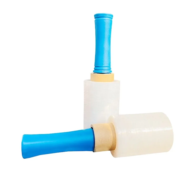 2-Pack size 80, mini stretch film, easy-to-grip handle, self-contained, 5 X 500 ft each roll, suitable for machine cooking