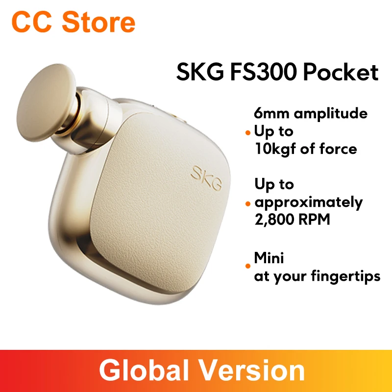 skg-fs300-mini-fascia-gun-massager-deep-massage-silent-operation-with-4-speed-modes-compact-and-portable-pocket-available