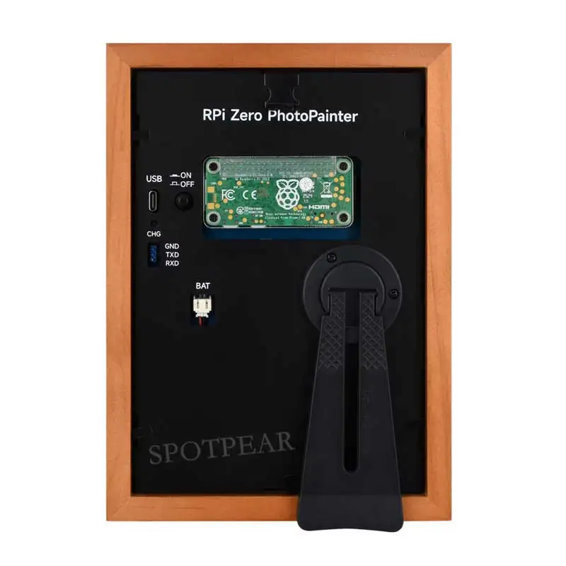 Raspberry Pi Zero Pi0 2W Digital Photo Frame 7.3 inch E6 Full Color E Paper Ink Calendar Art Poster RPi Zero-PhotoPainter