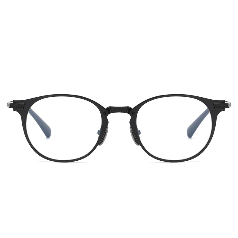 DRX2078 Retro Oval Handmade Pure Titanium Eyeglass Frame