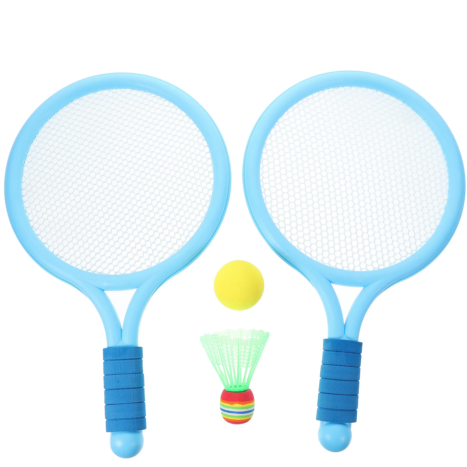 

2Pcs Tennis Racket Cartoon Style Durable Outdoor Sports Equipment Plastic Racquet for Kids Kids Fitness Activities