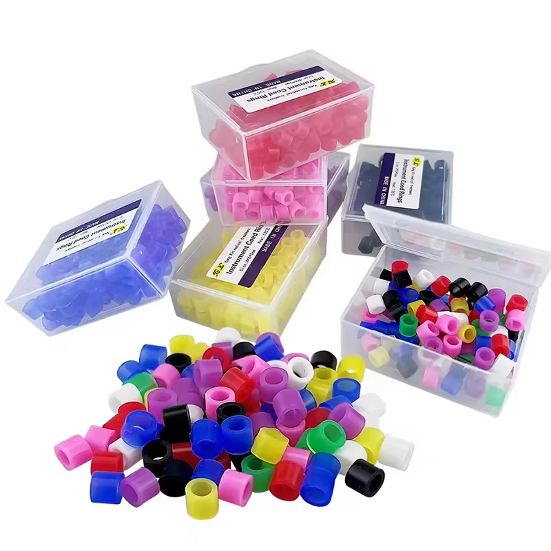 

15 Boxes Dental Coloring Code Ring Silicone Instrument Identification Circle Autoclavable Dentist Tools Oral Care Material