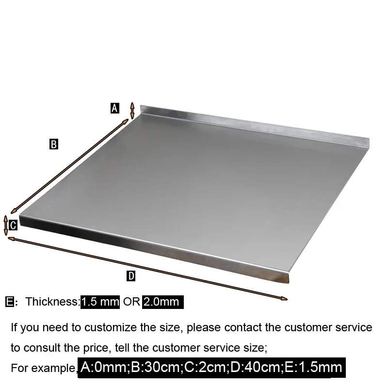 Stainless Steel Cutting Board, Custom Kneading Surface, Antimicrobial Mold-Proof, Kitchen Chopping Block, Large Cutting Board