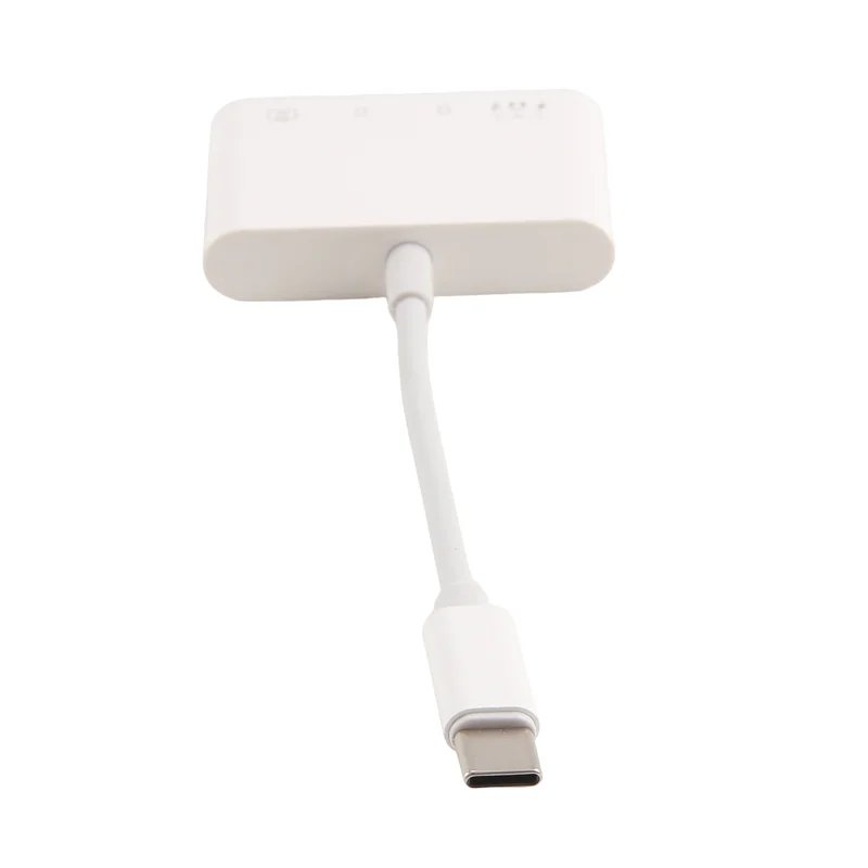 Czytnik kart z interfejsem Type-C Czterodostępny Czteroportowy Czytanie Wielofunkcyjny Czytnik Kart Uniwersalny do Telefonu Komórkowego i Komputera