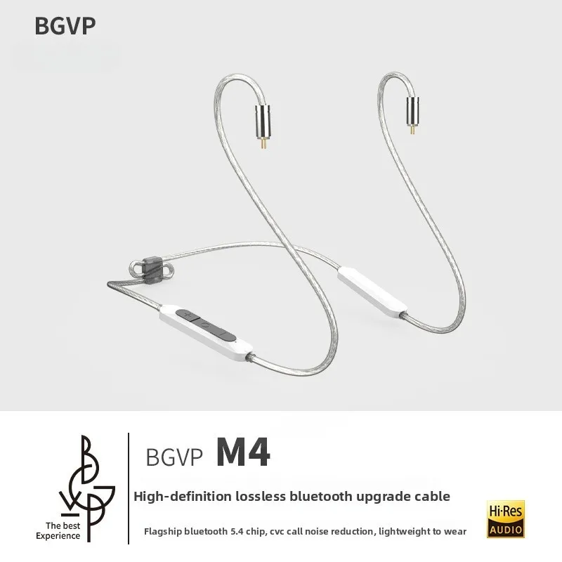 BGVP M4 Bluetooth Neckband AptX Lossless HiFi Earphones Cable Qualcomm QCC5181 20-Hour Battery Low Latency for Game