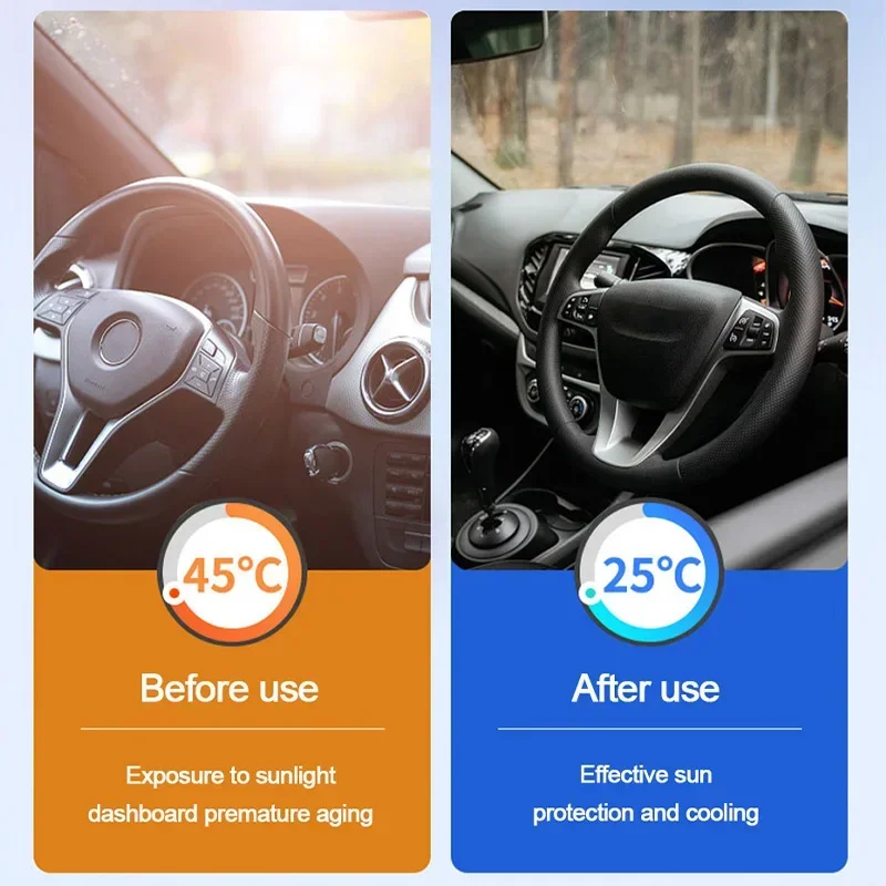 Car Sunblock Sunblock Thermal Insulation Sunblock Blinds Front Windshield Car Cover Sunshade Umbrella