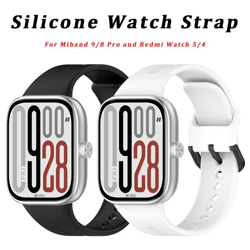 

Silicone band For xiaomi mi band 9 Pro MiBand 8 Pro strap Smart Watch Bracelet WristBand For Redmi Watch 5 4 watch 5 eSIM